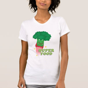 Cute Broccoli Vegetable, Super food T-Shirt