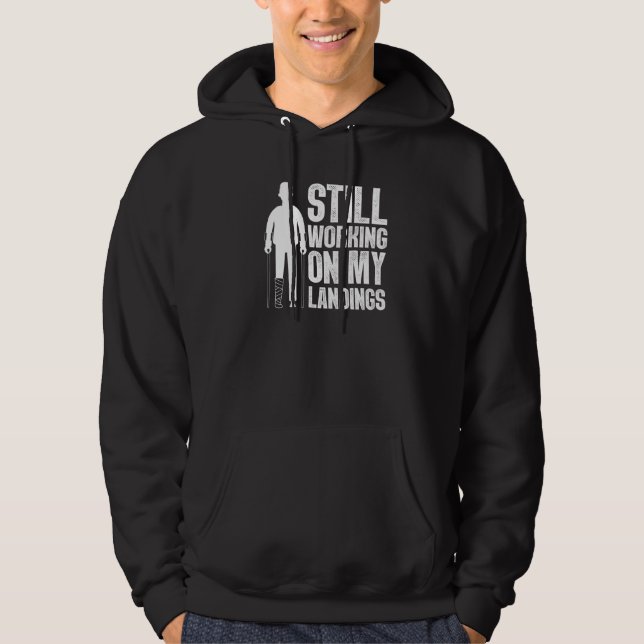 Cute Broken Leg For Men Women Knee Foot Surgery Re Hoodie (Front)