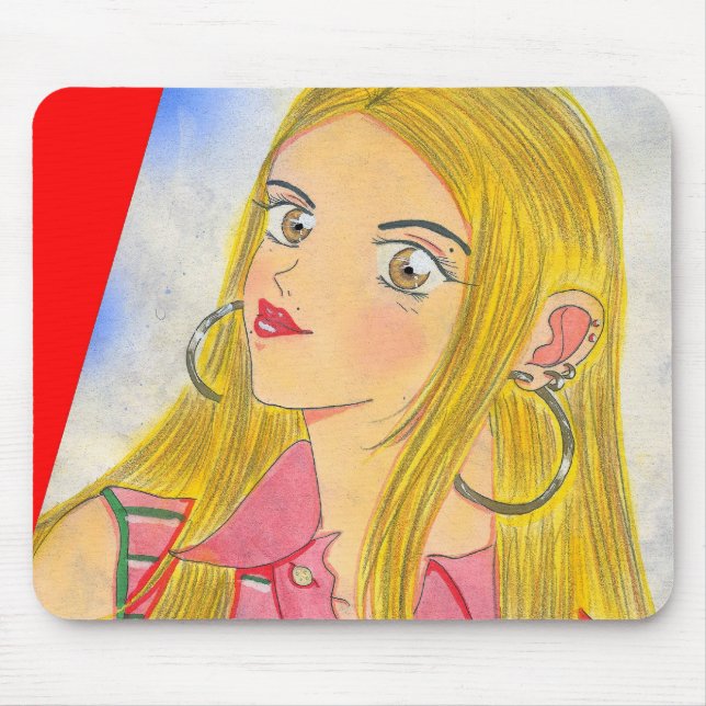 Cute Brooklyn Mouse Pad (Front)