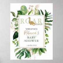 Cute Brotosaurs Dinosaur Baby Shower Welcome