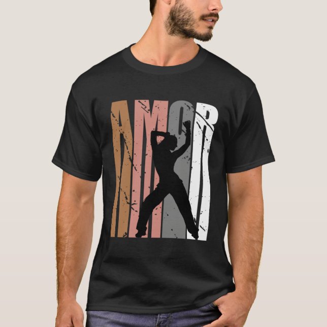 Cute Brown Amor Dance Motivational Girls Teen Teen T-Shirt (Front)
