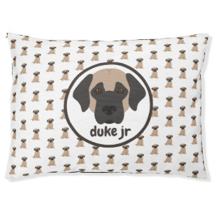 Cute brown and cream puppy print Dog Bed