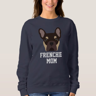 Cute Brown and Tan Frenchie Dog Mom Sweatshirt