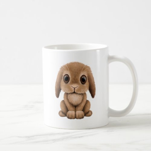 Cute Brown Baby Bunny Coffee Mug