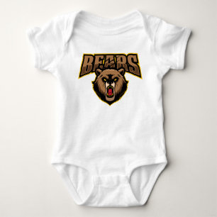 Cute Brown Bear Baby Bodysuit