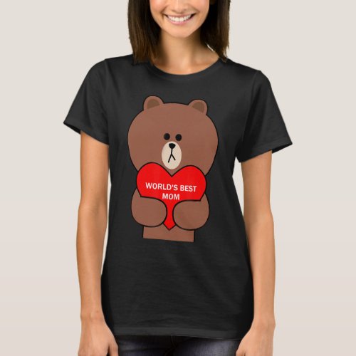 Cute brown bear cony bunny rabbit Mother_s day bes T_Shirt