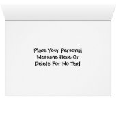 Cute Brown Bear Design Photo Card (Inside Horizontal (Bottom))