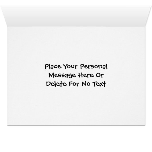 Cute Brown Bear Design Photo Card (Inside Horizontal (Bottom))