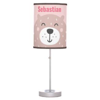 Cute Brown Bear Kids' Table Lamp
