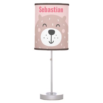 Cute Brown Bear Kids' Table Lamp