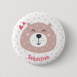Cute Brown Bear - Personalized Kids 
