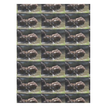 Cute Brown Bear Tablecloth by WildlifeAnimals at Zazzle