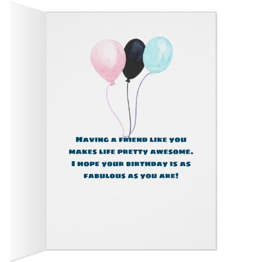 Cute Brown Bear with Yellow Flower Happy Birthday (Inside (Right))