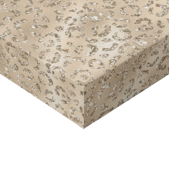 Cute brown Cheetah Leopard Skin Print Pattern (Corner)