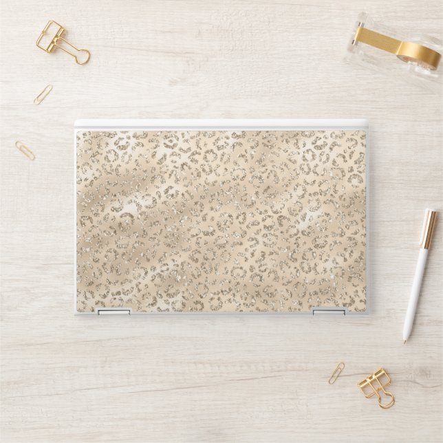 Cute brown Cheetah Leopard Skin Print Pattern (Desk)