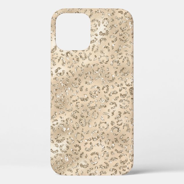 Cute brown Cheetah Leopard Skin Print Pattern Case-Mate iPhone Case (Back)