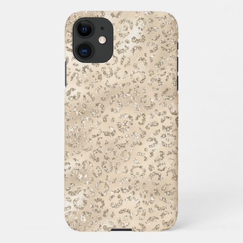 Cute brown Cheetah Leopard Skin Print Pattern iPhone 11 Case