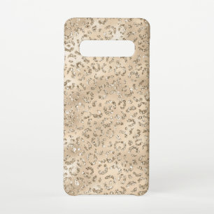 Cute brown Cheetah Leopard Skin Print Pattern Samsung Galaxy S10 Case