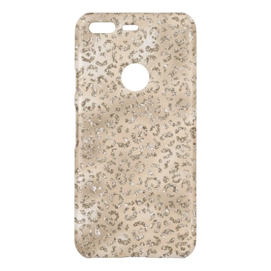 Cute brown Cheetah Leopard Skin Print Pattern Uncommon Google Pixel Case (Back)