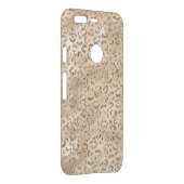 Cute brown Cheetah Leopard Skin Print Pattern Uncommon Google Pixel Case (Back/Right)