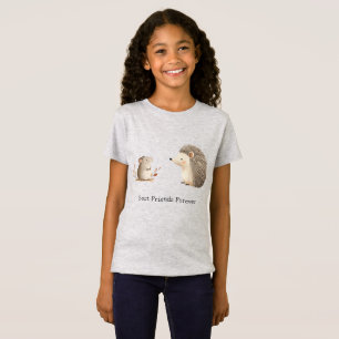Cute Brown Cream Hedgehog Mouse Best Friends T-Shirt