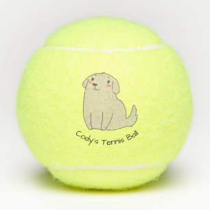 Cute Brown Dog Penn Tennis Balls