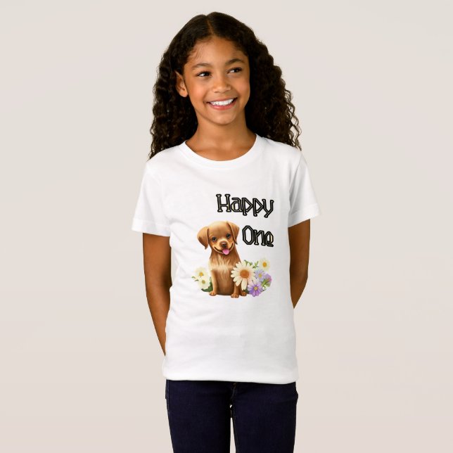Cute brown dog T-Shirt (Front Full)