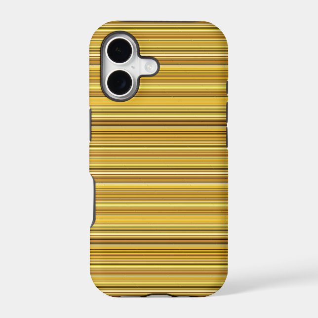 Cute brown golden stripes Case-Mate iPhone case (Back)