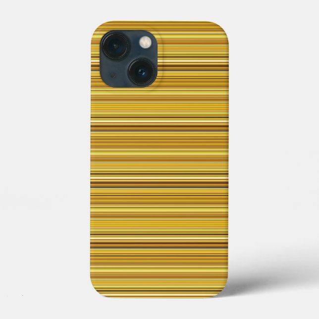 Cute brown golden stripes Case-Mate iPhone case (Back)