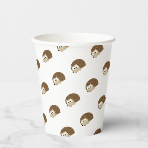 Cute Brown Hedgehog Paper Cup