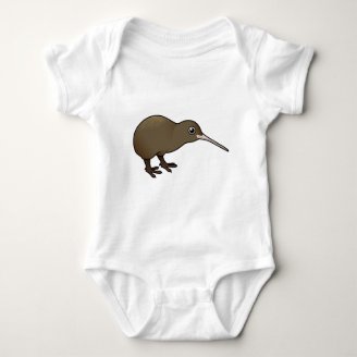 Brown Kiwi Baby Jersey Bodysuit