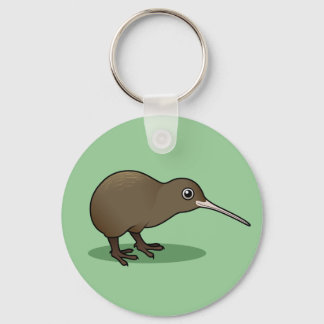 Cute Brown Kiwi from New Zealand Keychain