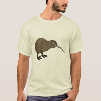 Brown Kiwi Men's Basic T-Shirt