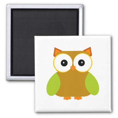 Cute Brown Owl Halloween Kawaii Cartoon Magnet