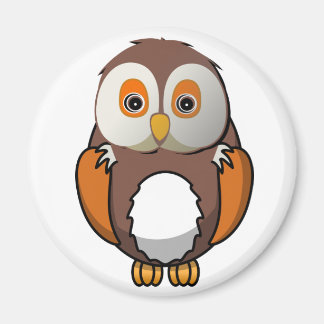 Cute Brown Owl Magnet