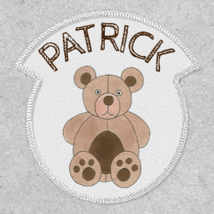 Cute Brown Plush Toy Teddy Bear Stuffed Animal Patch
