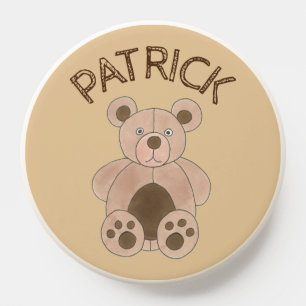 Cute Brown Plush Toy Teddy Bear Stuffed Animal PopSocket