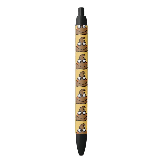 cute brown poop cartoon pattern pen (Front Vertical)