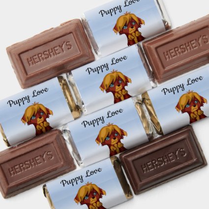 Cute Brown Puppy Dog Hershey's Miniatures