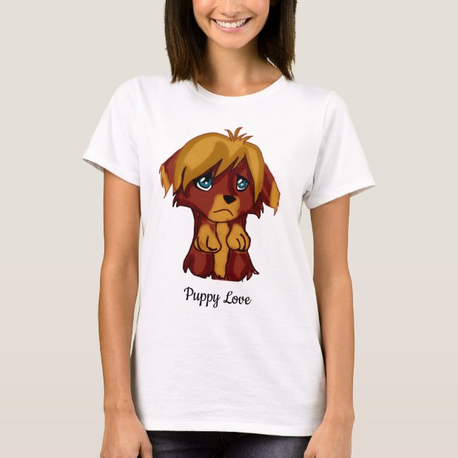 Cute Brown Puppy Dog T-Shirt