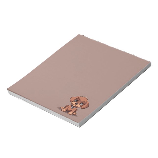 Cute brown puppy notepad (Rotated)