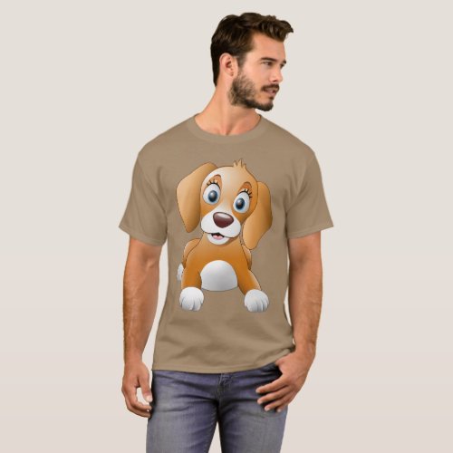 Cute Brown Puppy T_Shirt