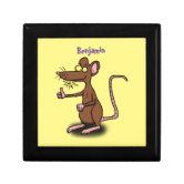 Funny rat with camera cartoon illustration gift box Zazzle