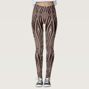 Cute brown "Ratti_Creative_Arts" Leggings