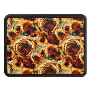 Cute brown seamless smudge pattern hitch cover