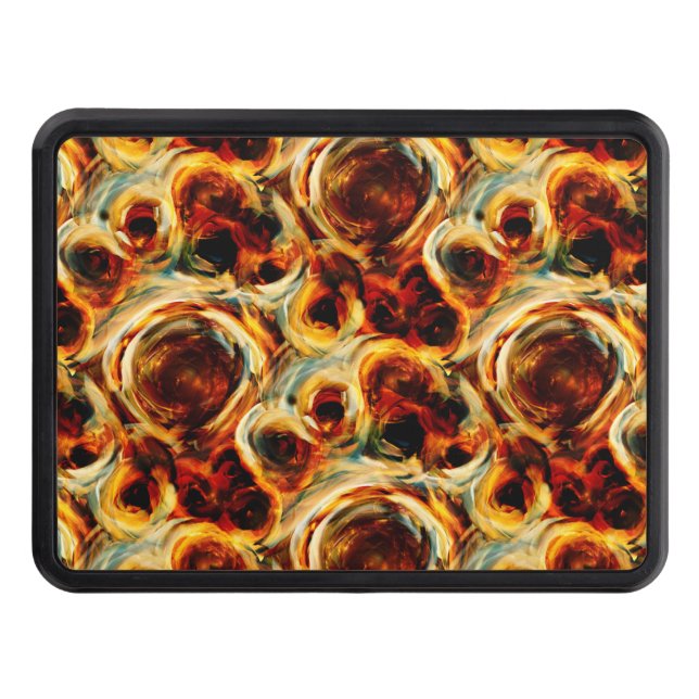 Cute brown seamless smudge pattern hitch cover (Front)
