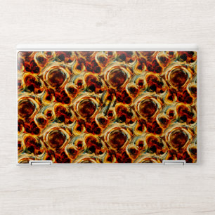 Cute brown seamless smudge pattern HP laptop skin