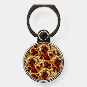 Cute brown seamless smudge pattern phone ring stand