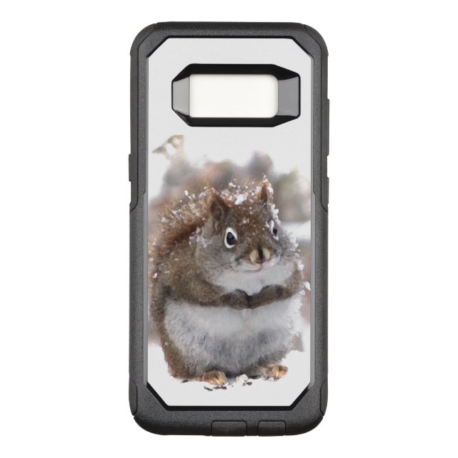 Cute Brown Squirrel OtterBox Galaxy S8 Case (Back)