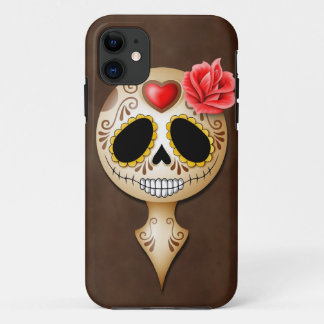 Cute Brown Sugar Skull iPhone 11 Case